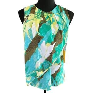 Ruby Rd. Sleeveless Abstract Floral Blouse – Size 6 – NWT
